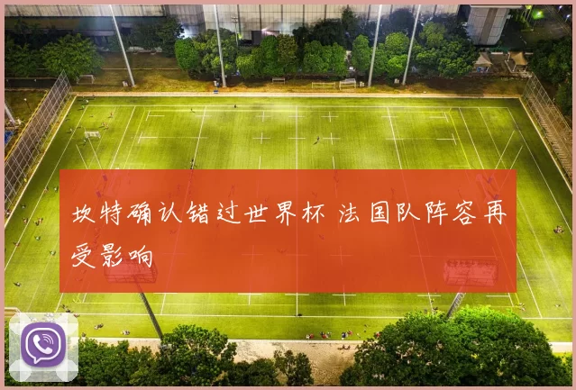 坎特确认错过世界杯 法国队阵容再受影响